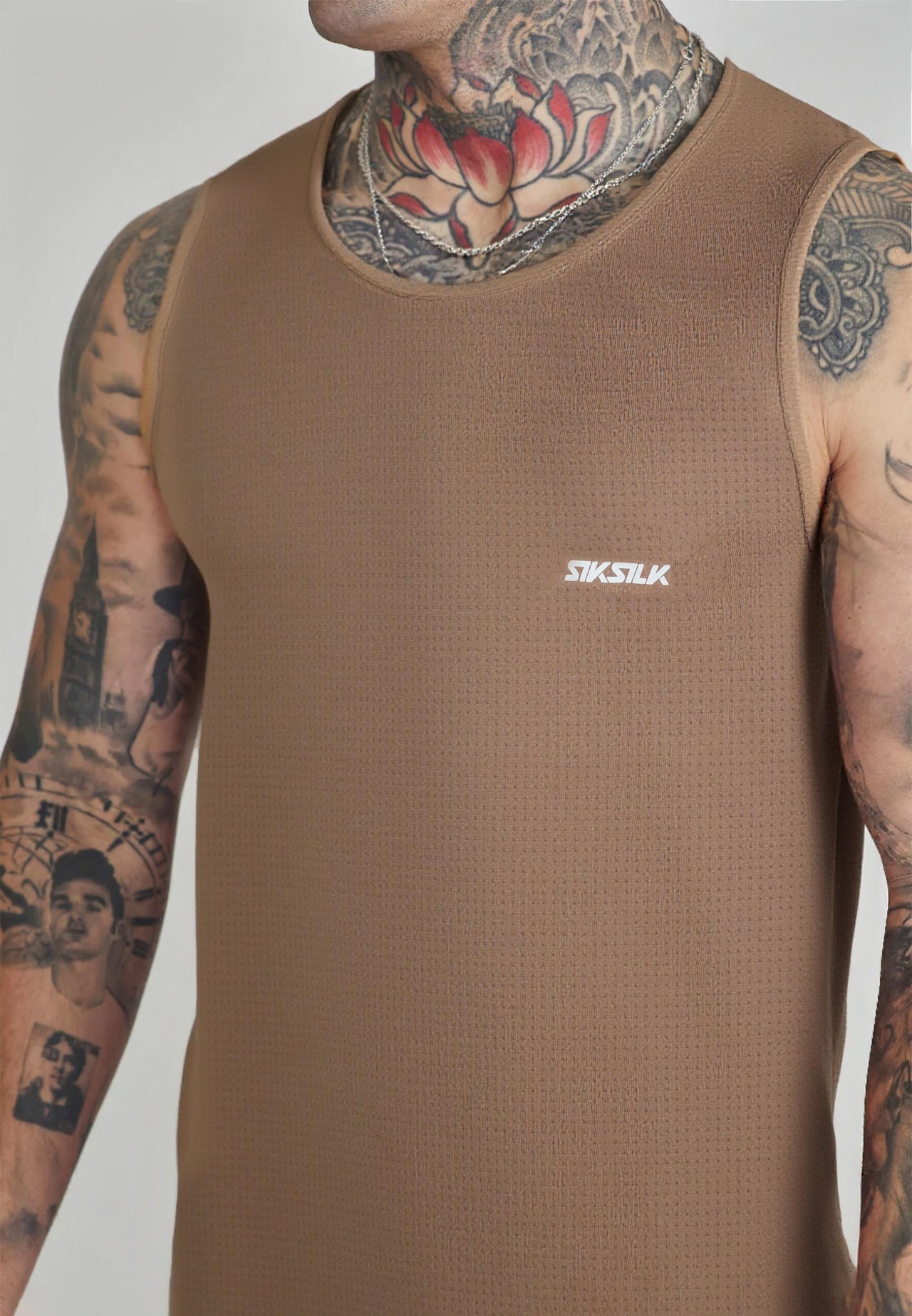 Brown Logo Vest