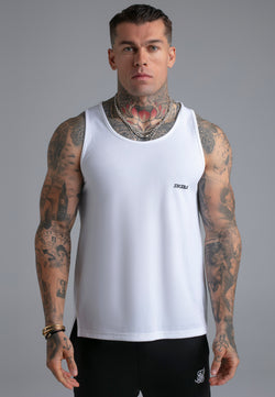 White Logo Vest