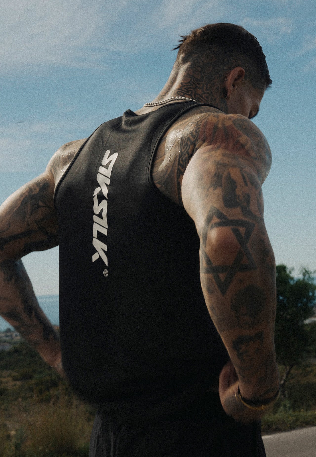 Black Logo Vest