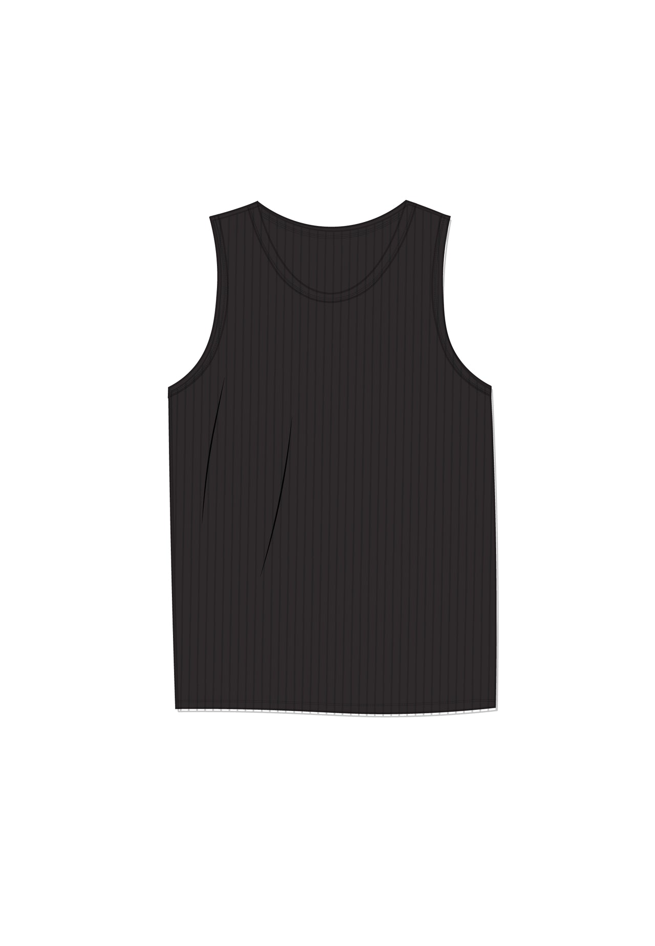 Black Loose Fit Vest