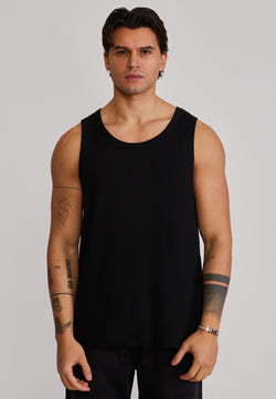 Black Loose Fit Vest