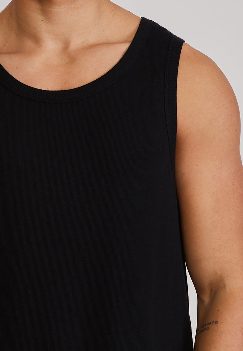 Black Loose Fit Vest (1)