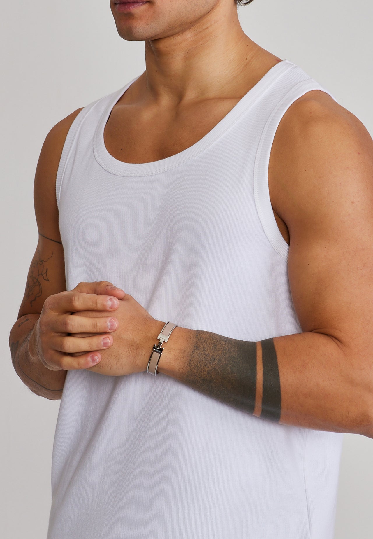 White Loose Fit Vest (1)