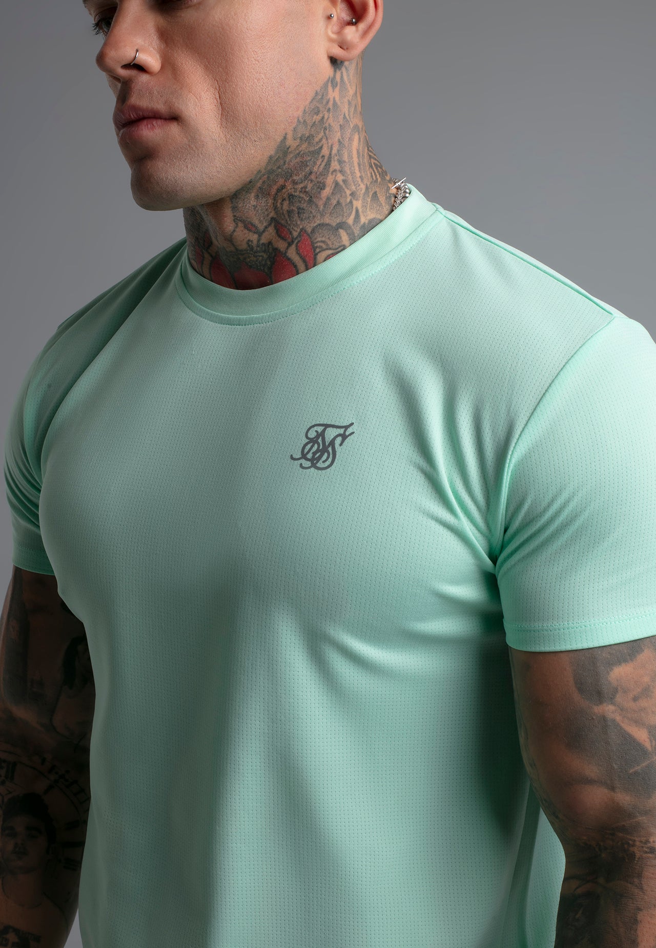 Teal Muscle Fit T-Shirt (1)