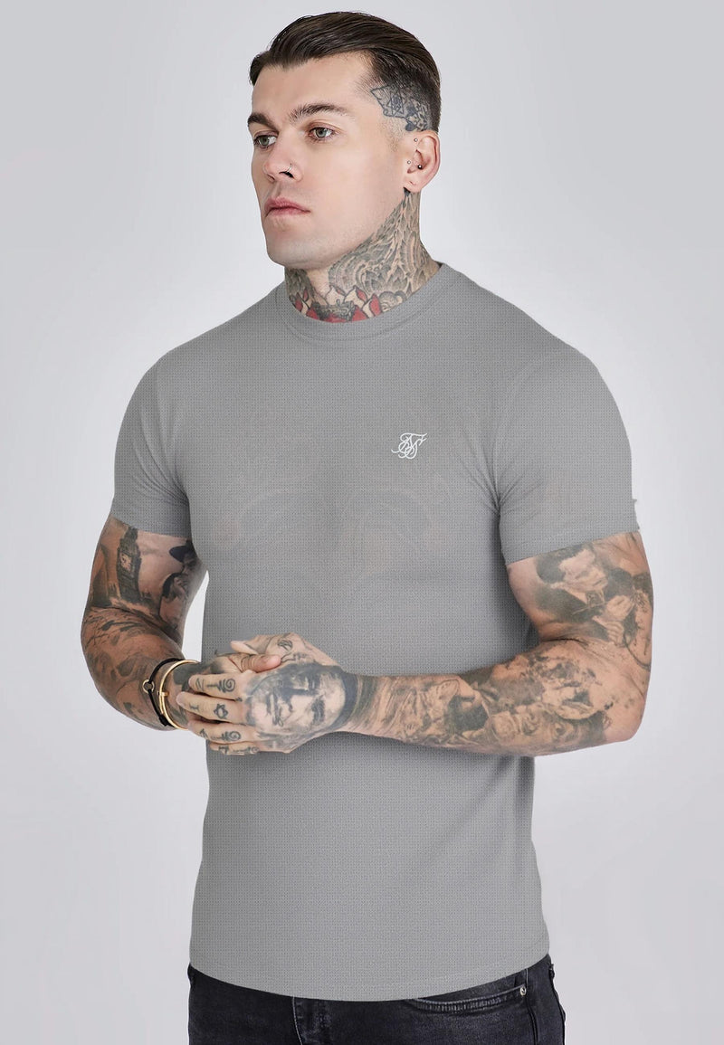 Grey Muscle Fit T-Shirt