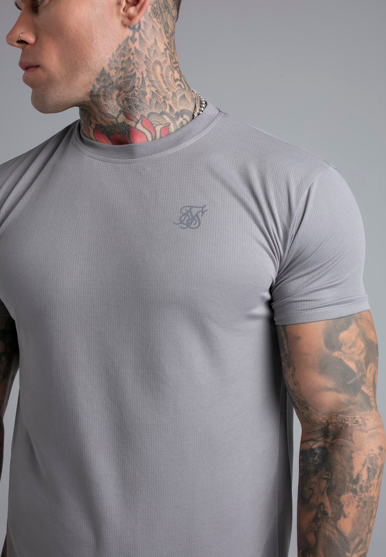 Grey Muscle Fit T-Shirt (1)