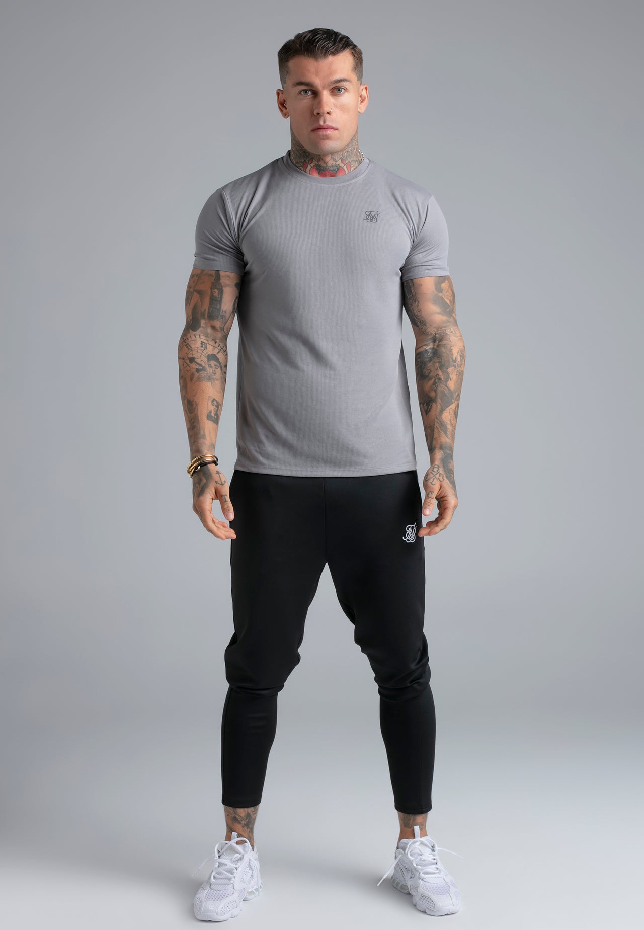 Grey Muscle Fit T-Shirt (2)