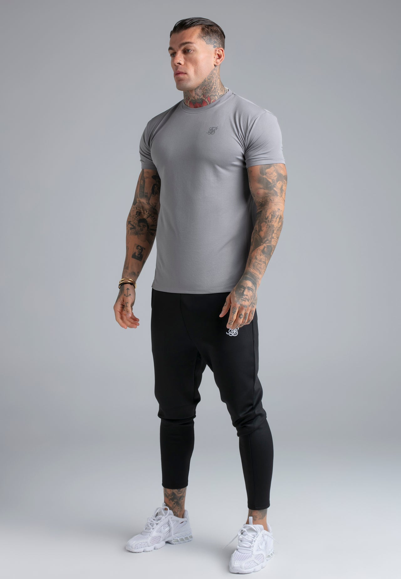 Grey Muscle Fit T-Shirt (3)