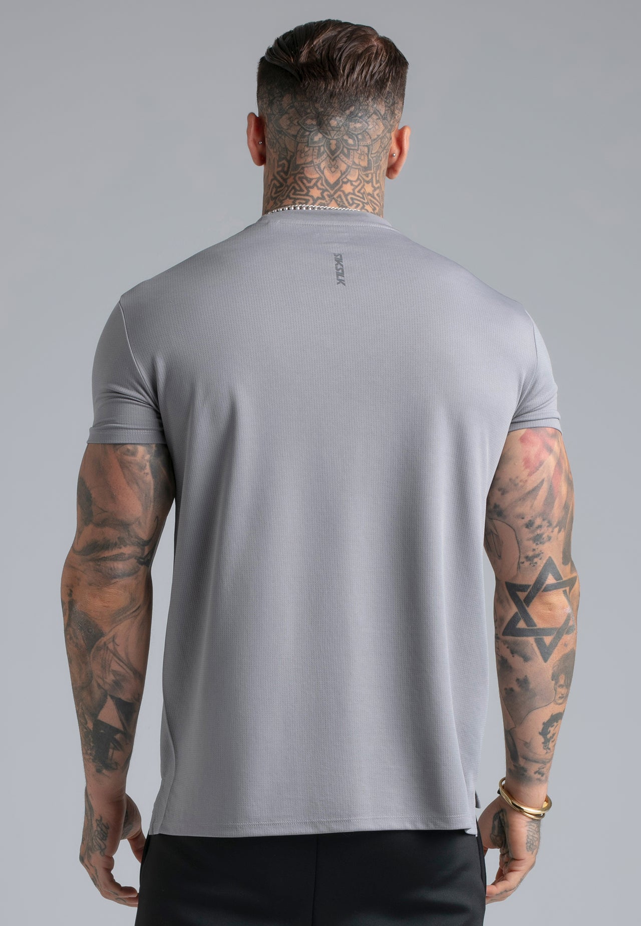 Grey Muscle Fit T-Shirt (4)