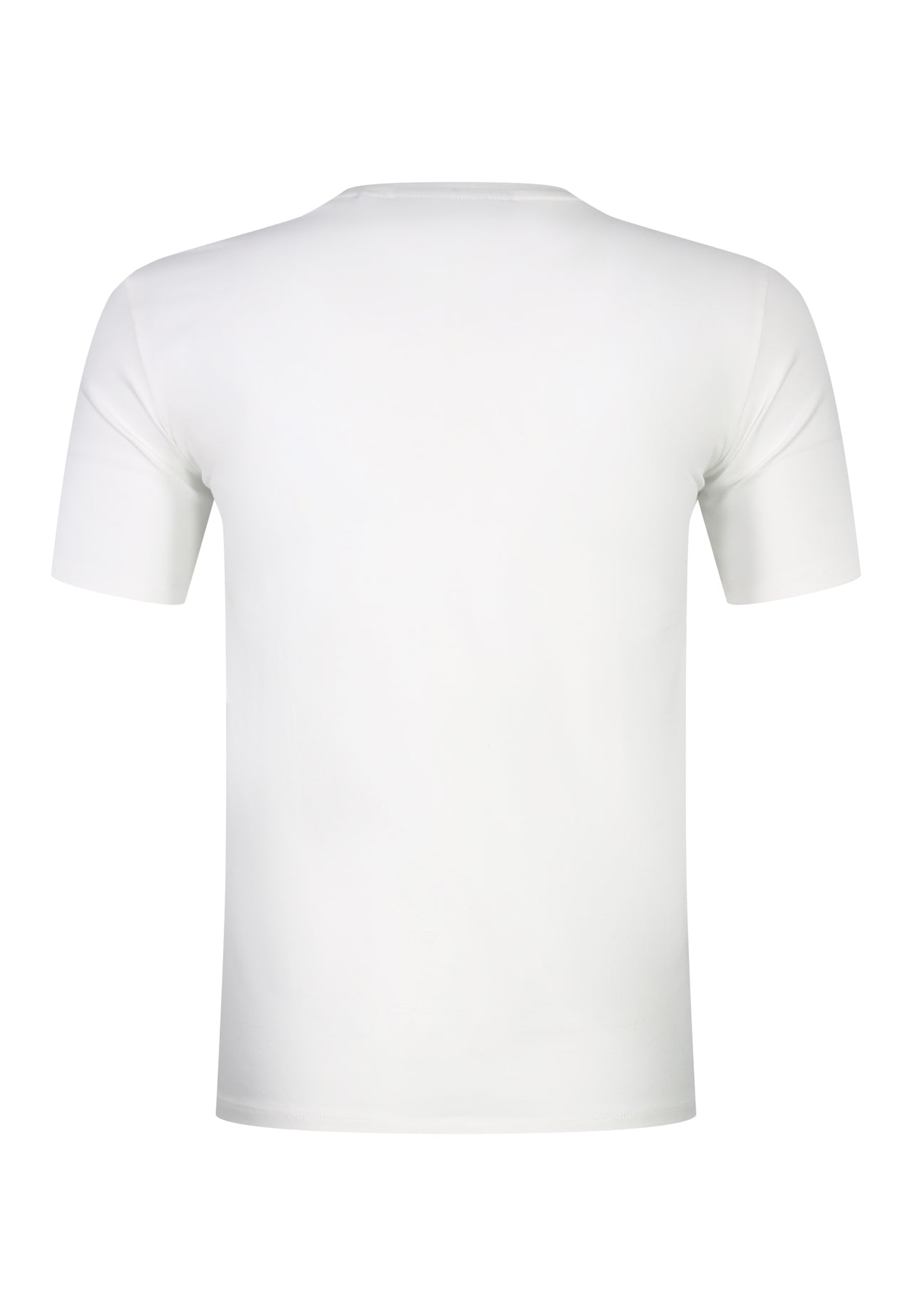 White V-Neck T-Shirt (6)