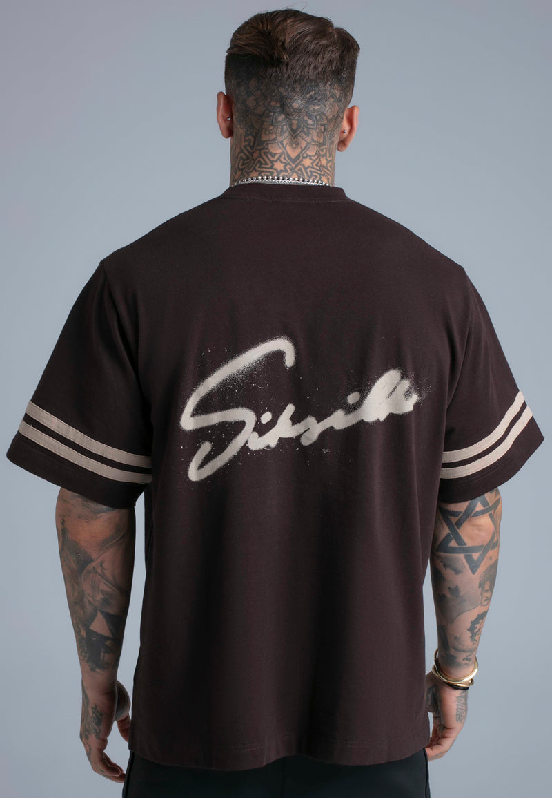 Brown Script T-Shirt (1)