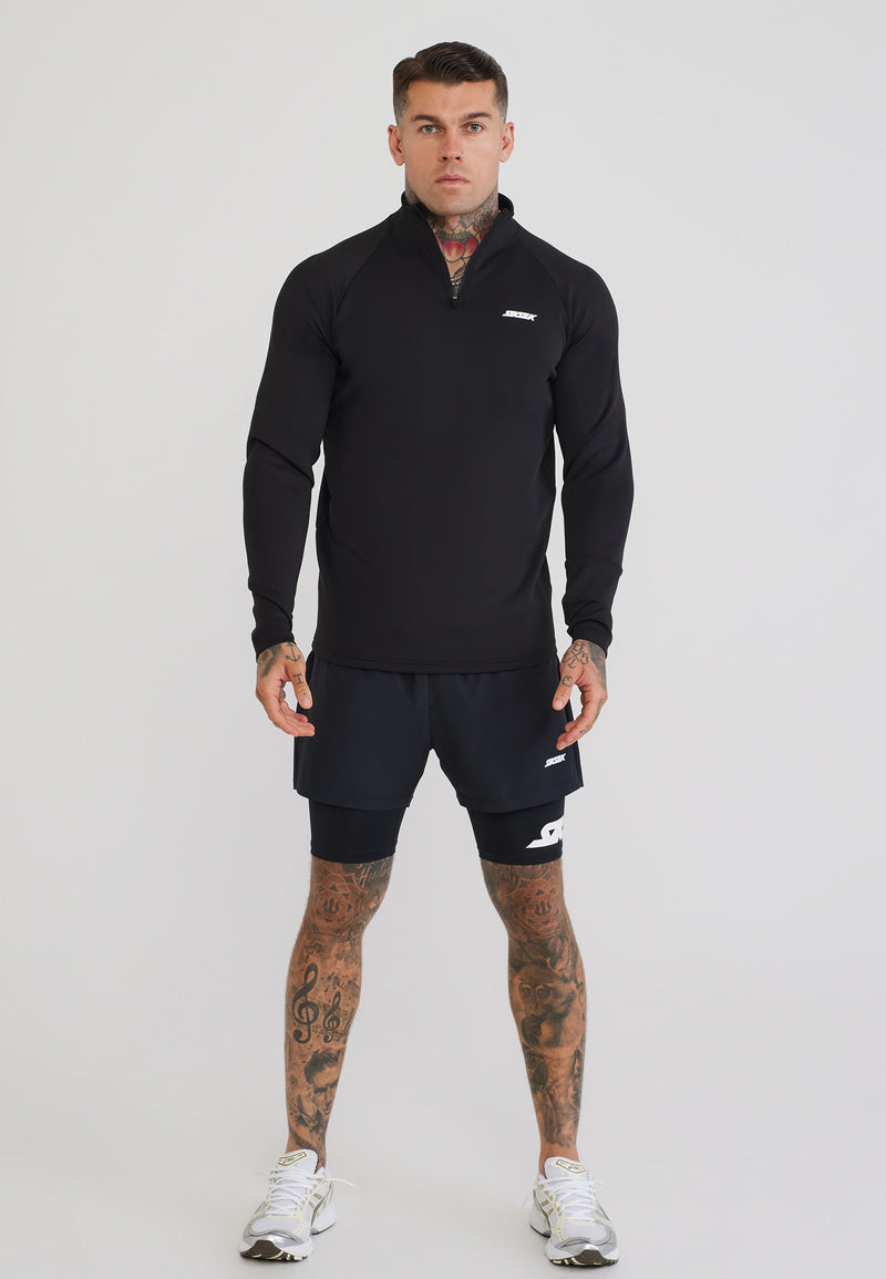 Black Dual Layer Shorts (1)