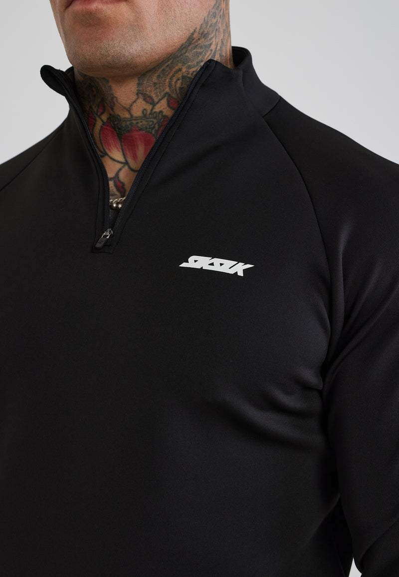 Black Quarter Zip Top (1)