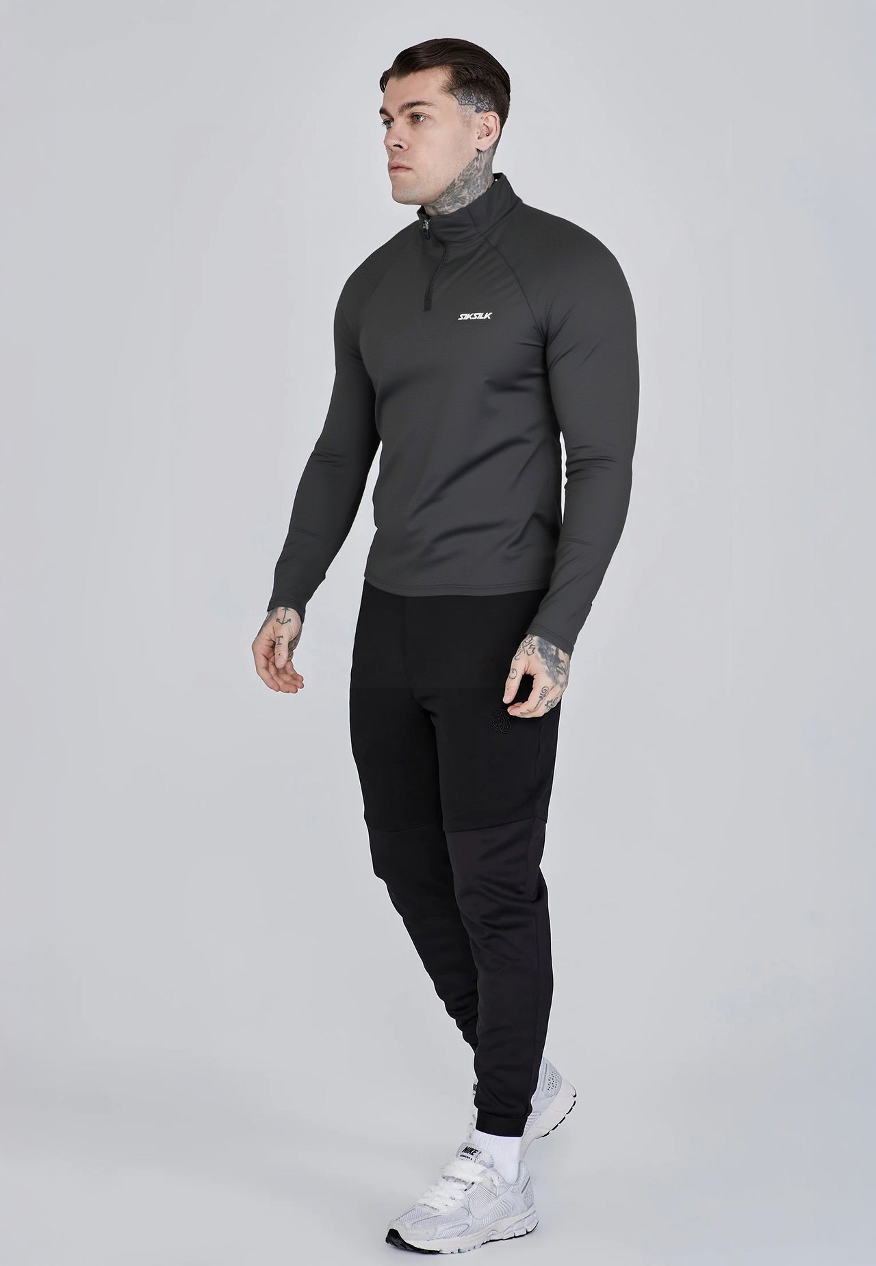 Black Quarter Zip Top (2)