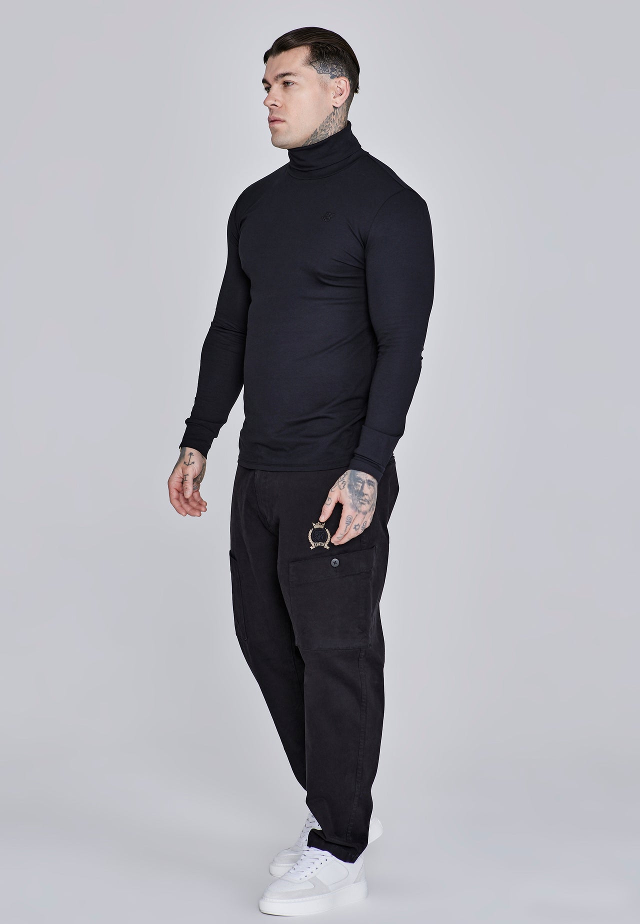 Black Roll Neck Top (3)
