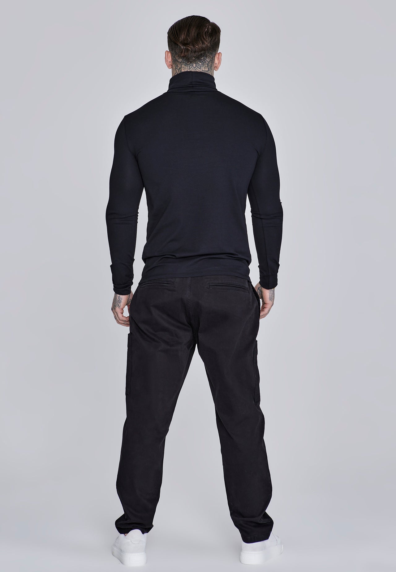 Black Roll Neck Top (4)