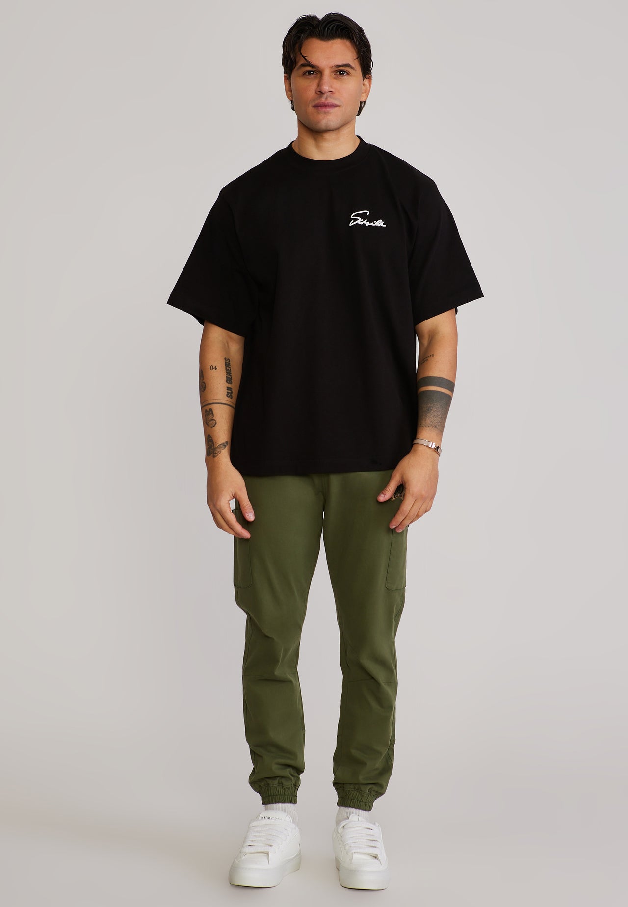 Green Slim Fit Cargos (1)