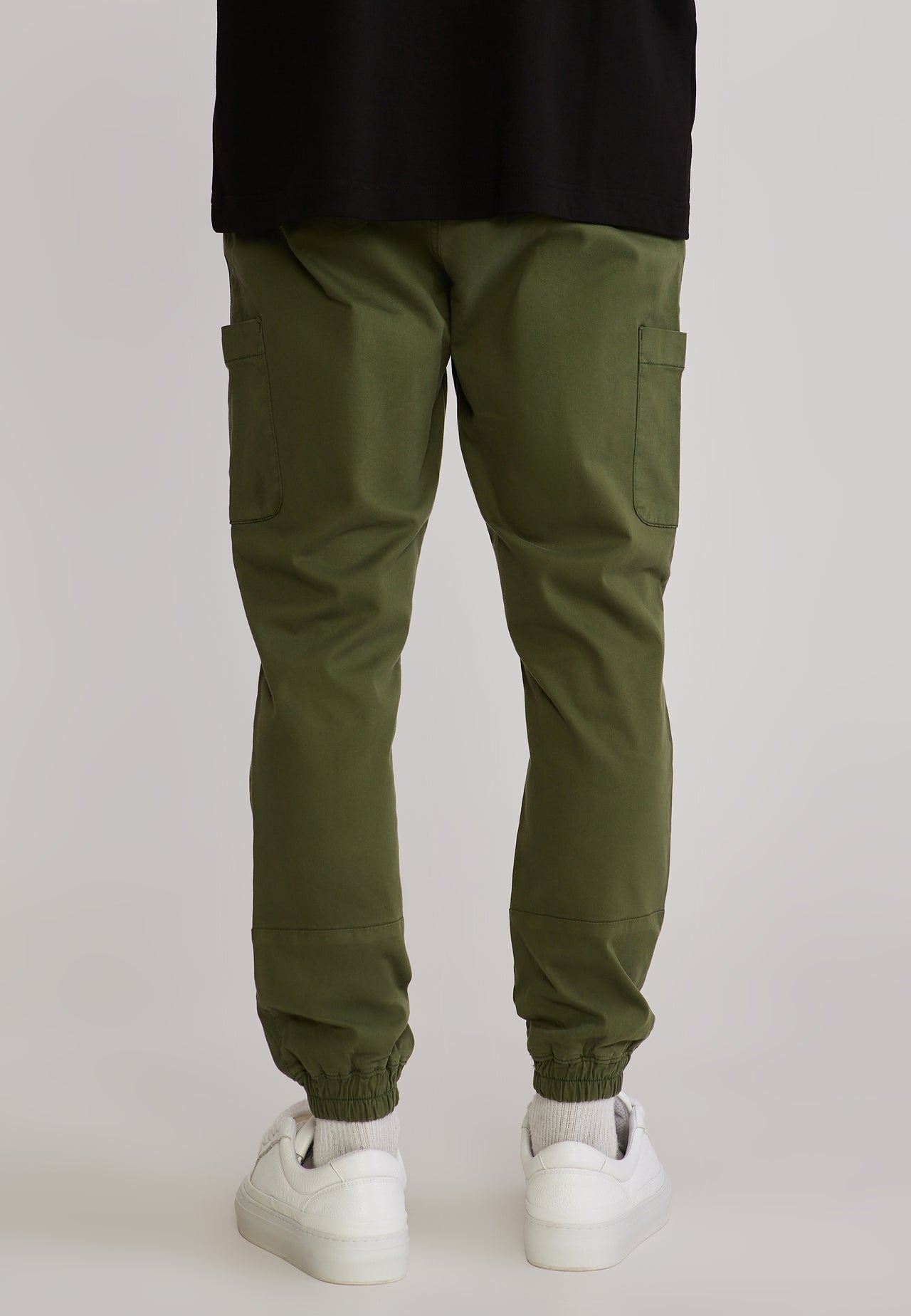 Green Slim Fit Cargos (4)