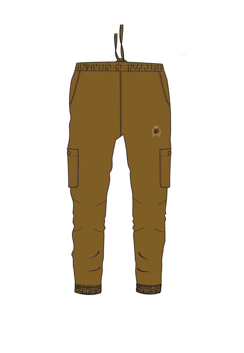 Brown Slim Fit Cargos