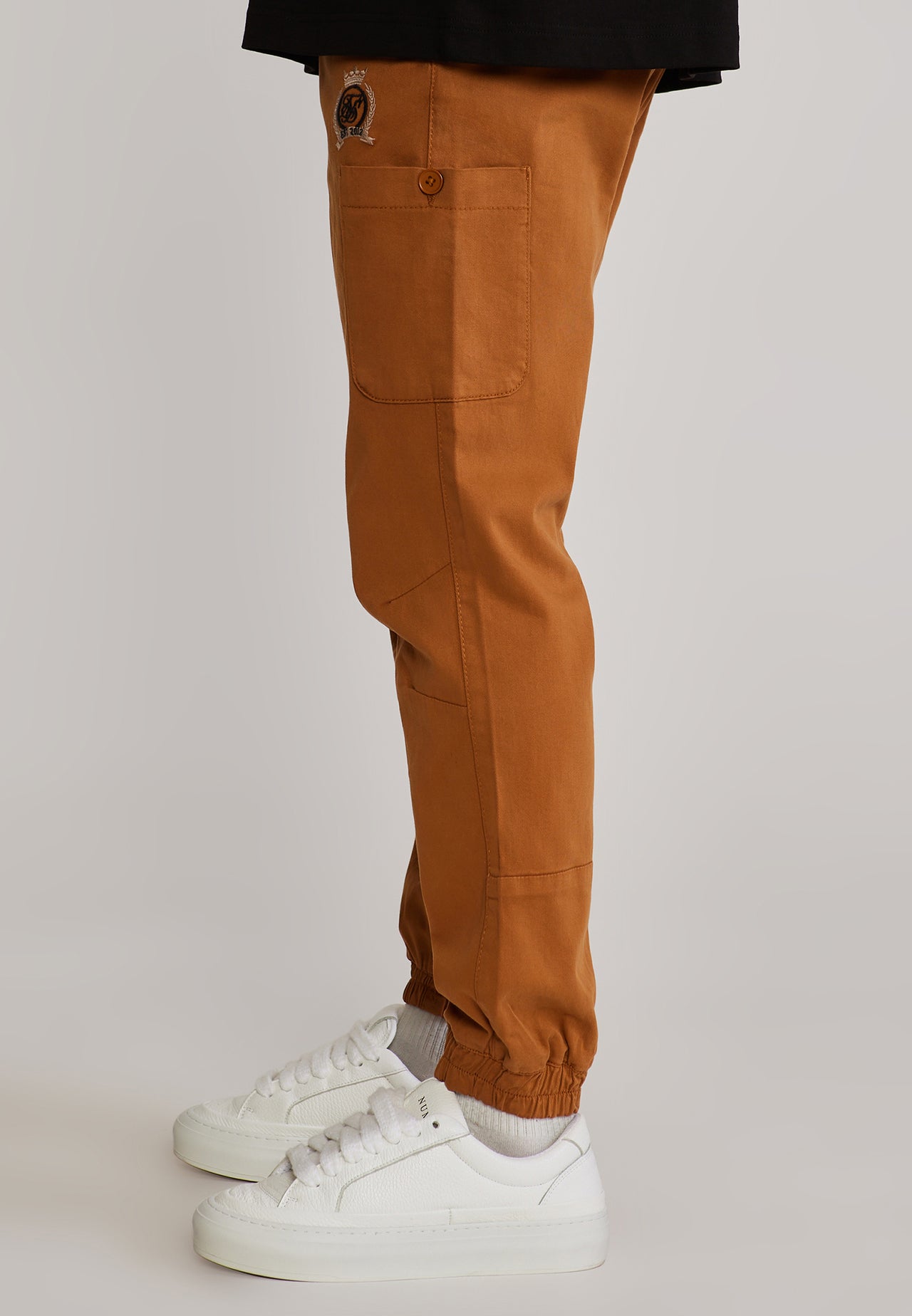 Brown Slim Fit Cargos (2)
