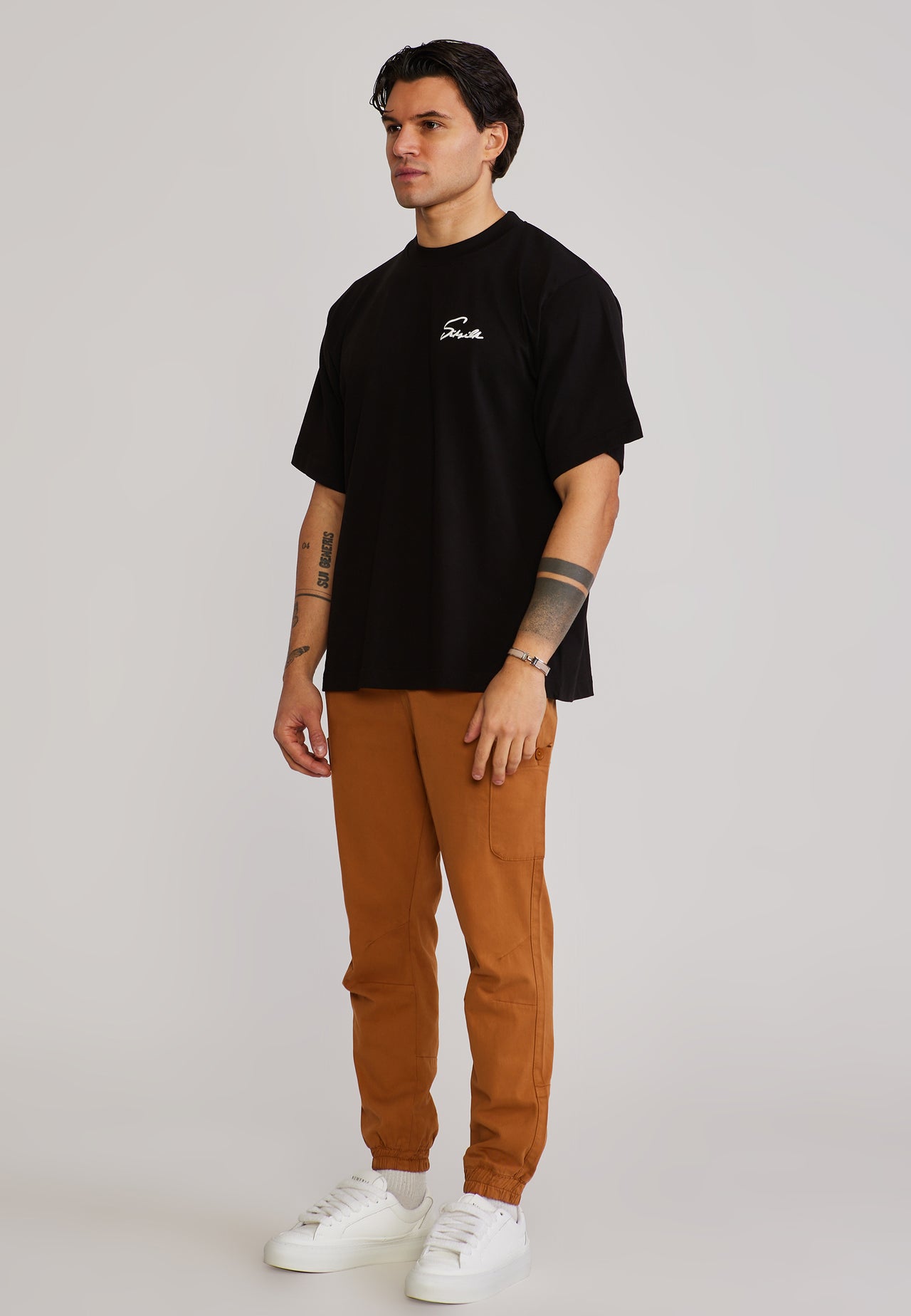 Brown Slim Fit Cargos (3)