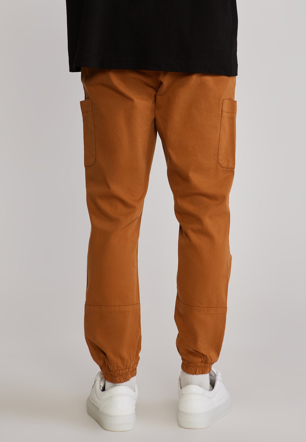Brown Slim Fit Cargos (4)
