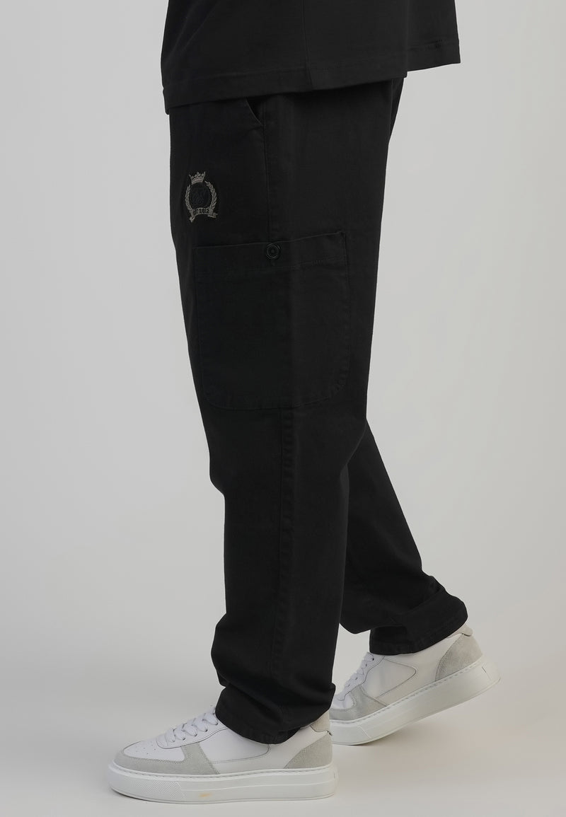 Black Loose Fit Cargos (1)