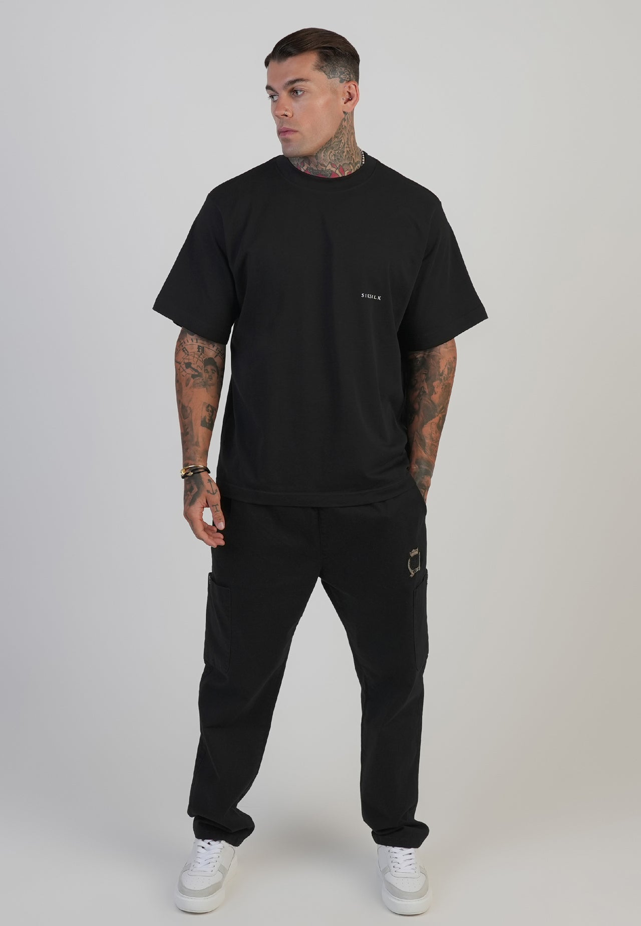 Black Loose Fit Cargos (3)