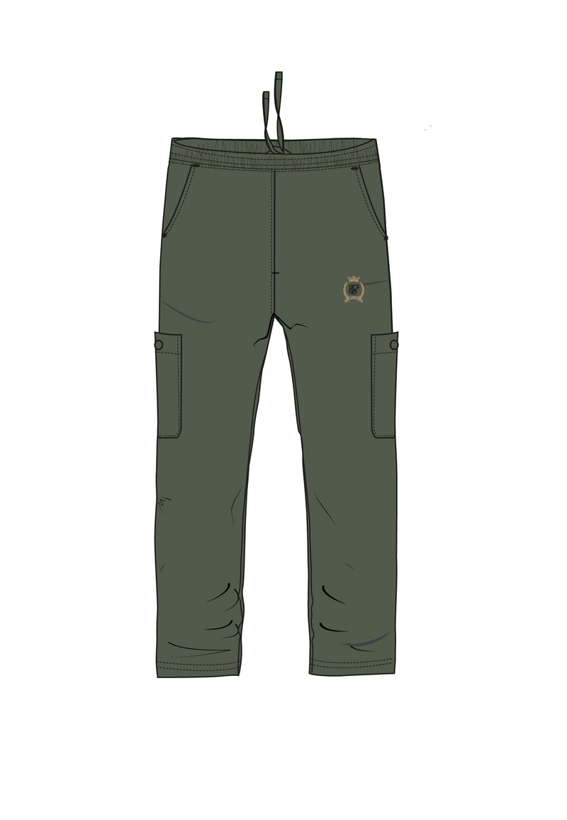 Green Loose Fit Cargos
