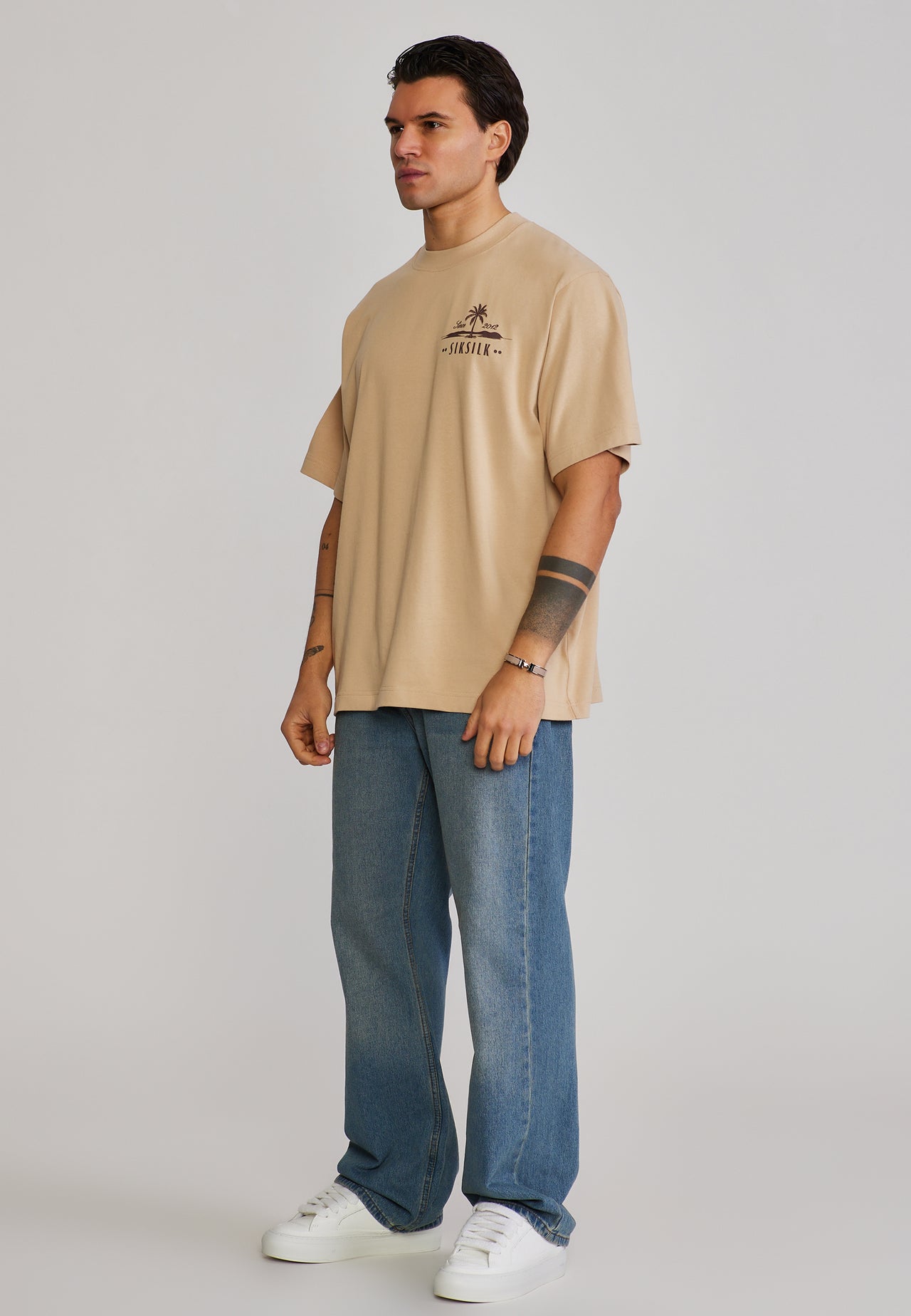 Beige Graphic T-Shirt (4)