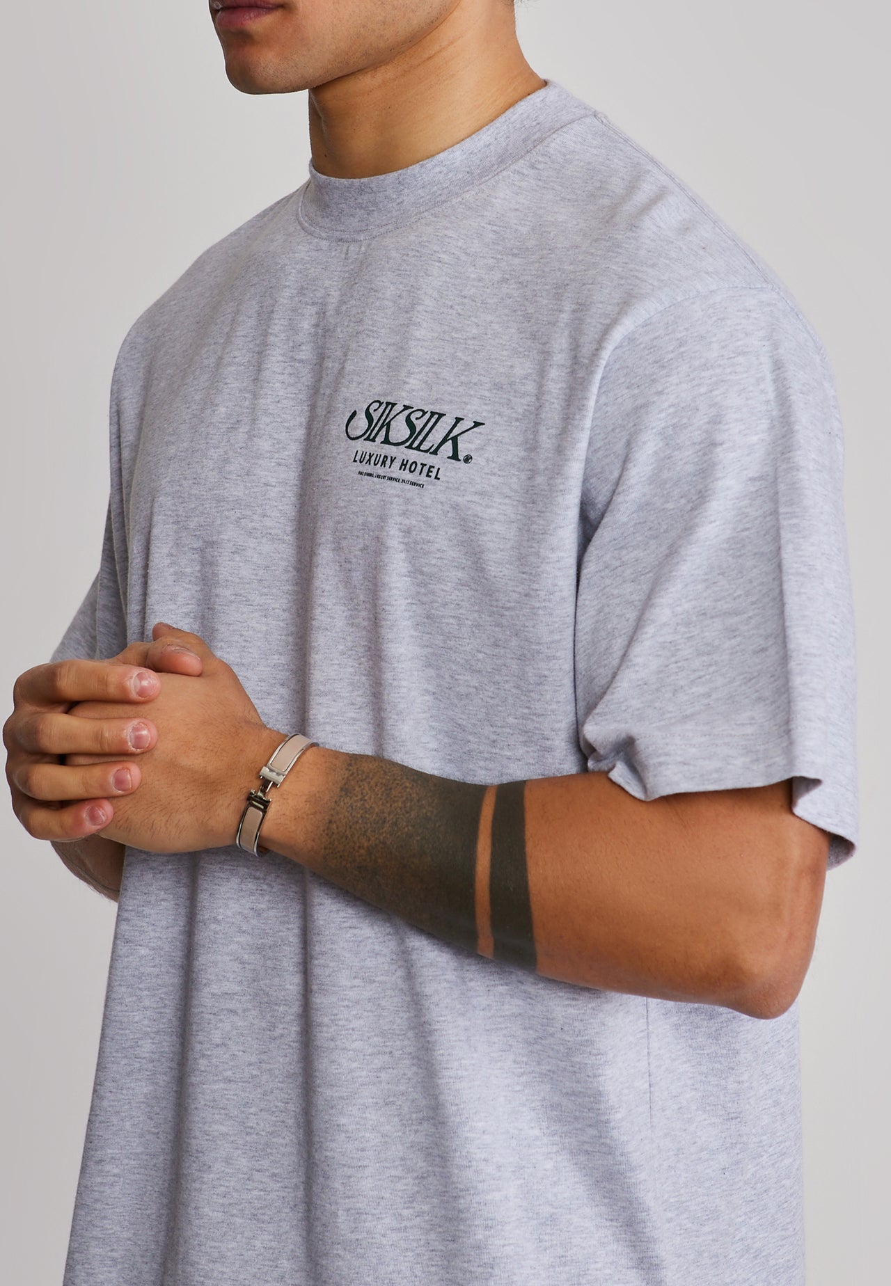 Grey Marl Graphic T-Shirt (3)