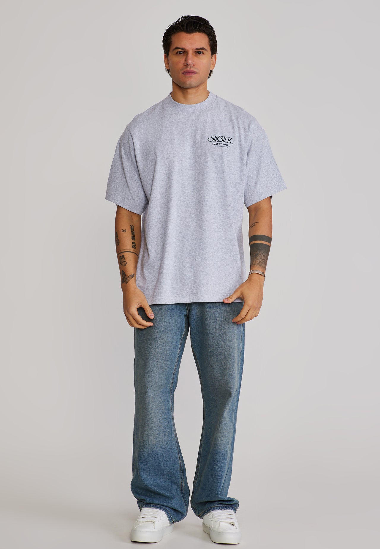 Grey Marl Graphic T-Shirt (2)