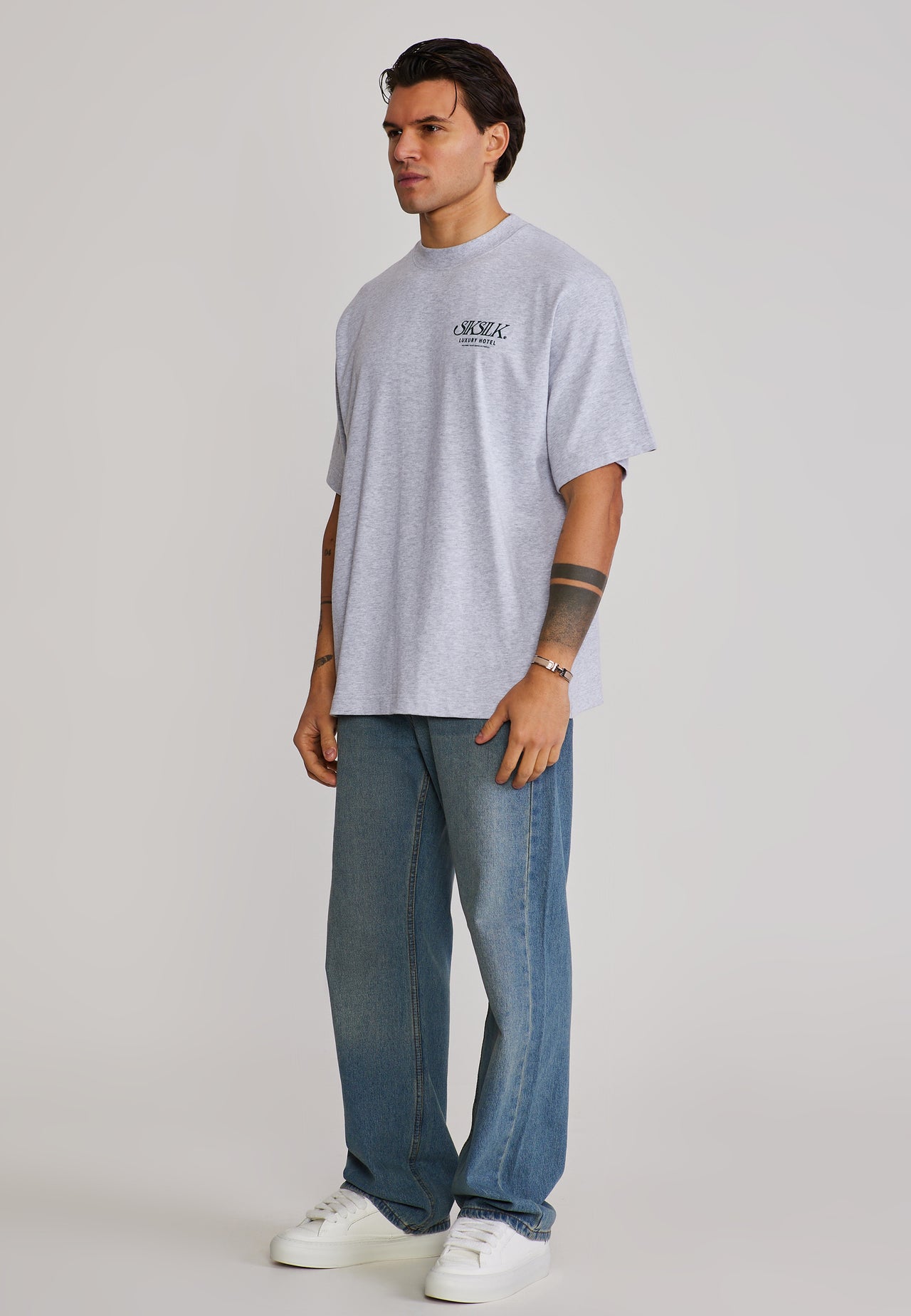 Grey Marl Graphic T-Shirt (4)