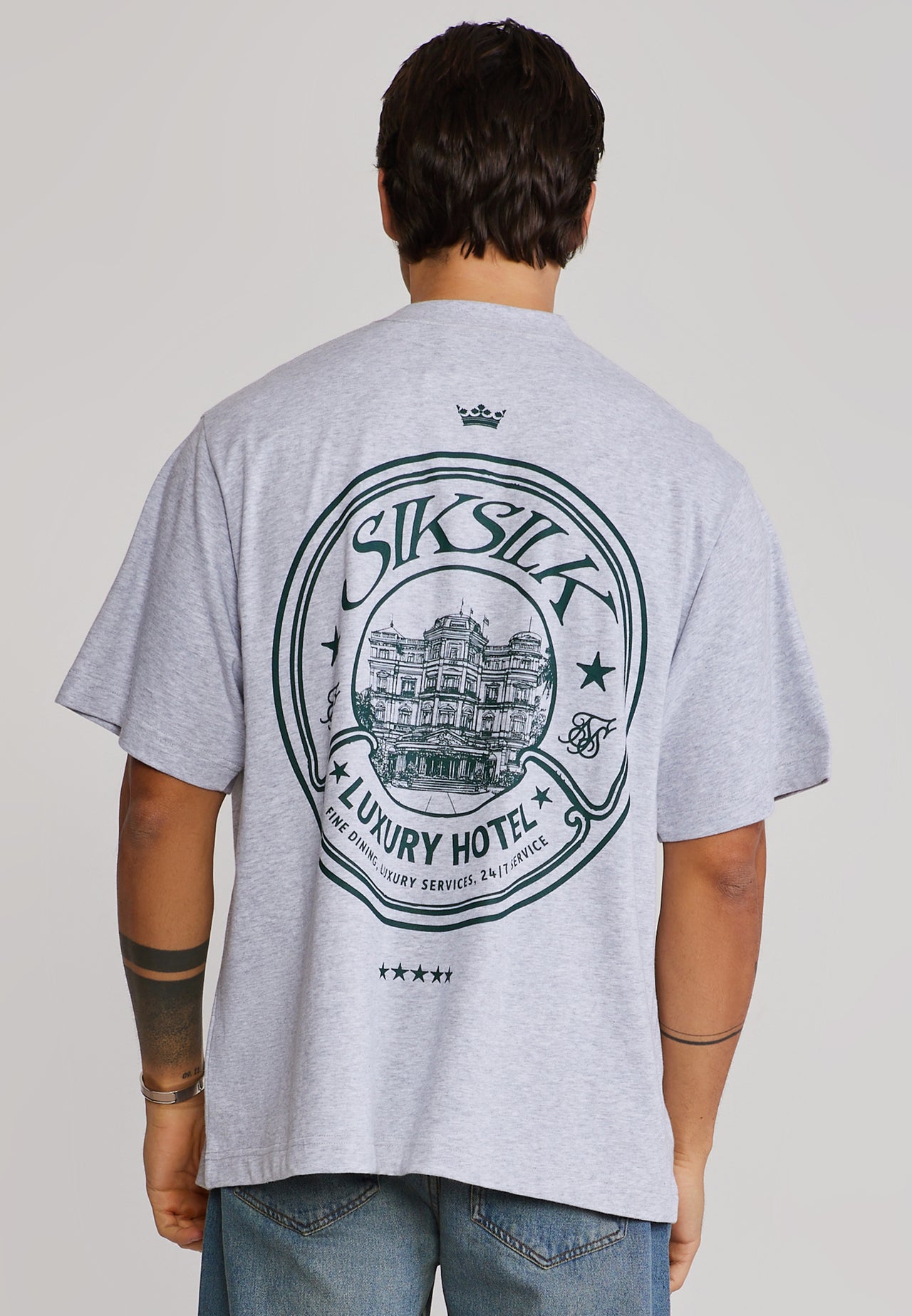 Grey Marl Graphic T-Shirt (1)