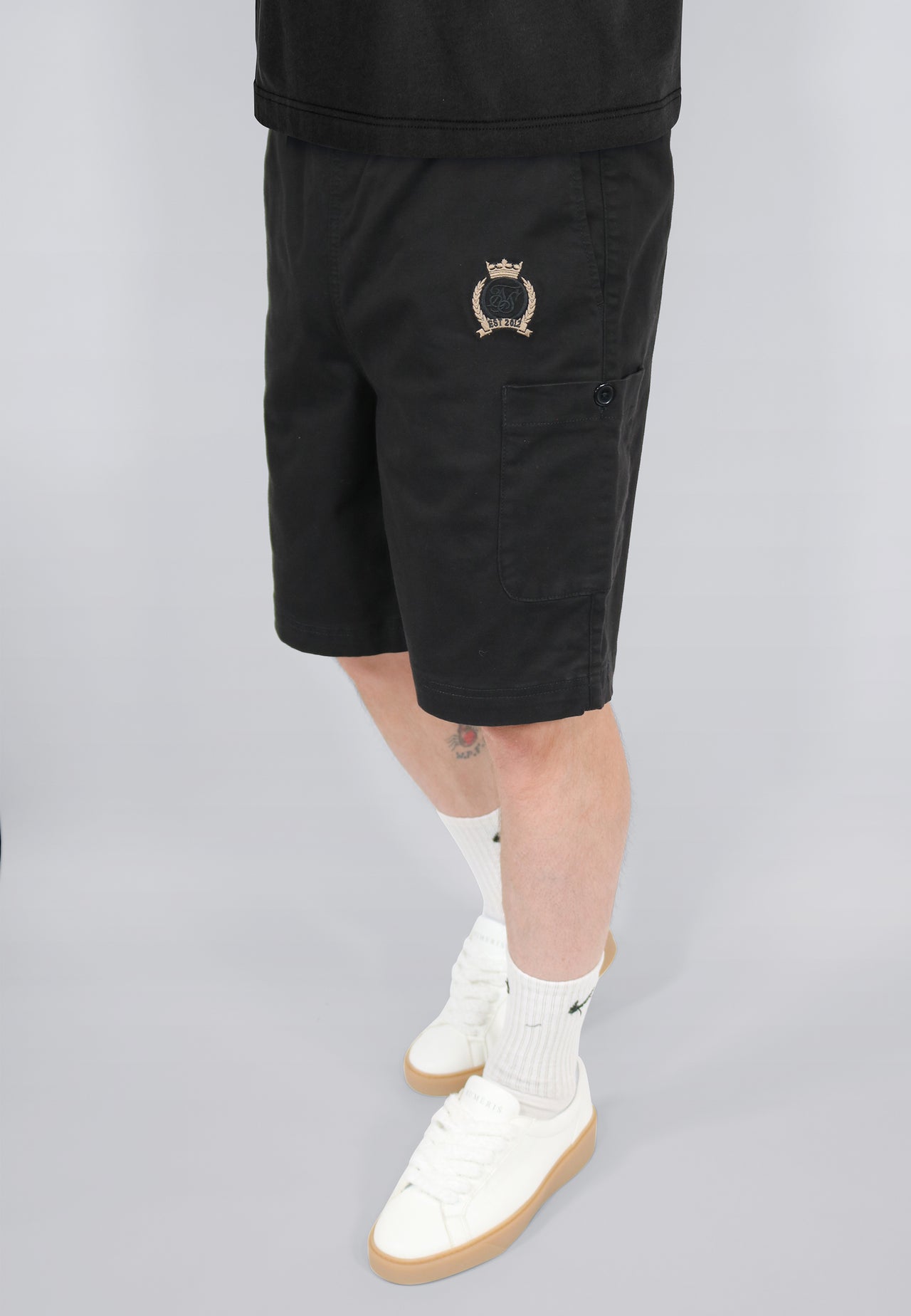 Black Cargo Shorts