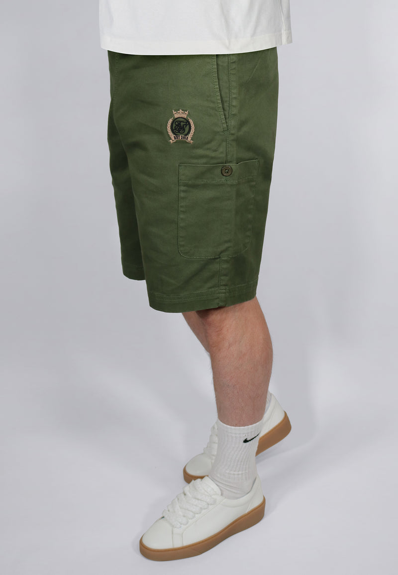 Green Cargo Shorts
