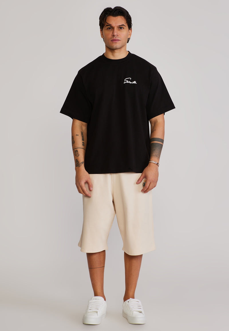 Ecru Crest Shorts (1)