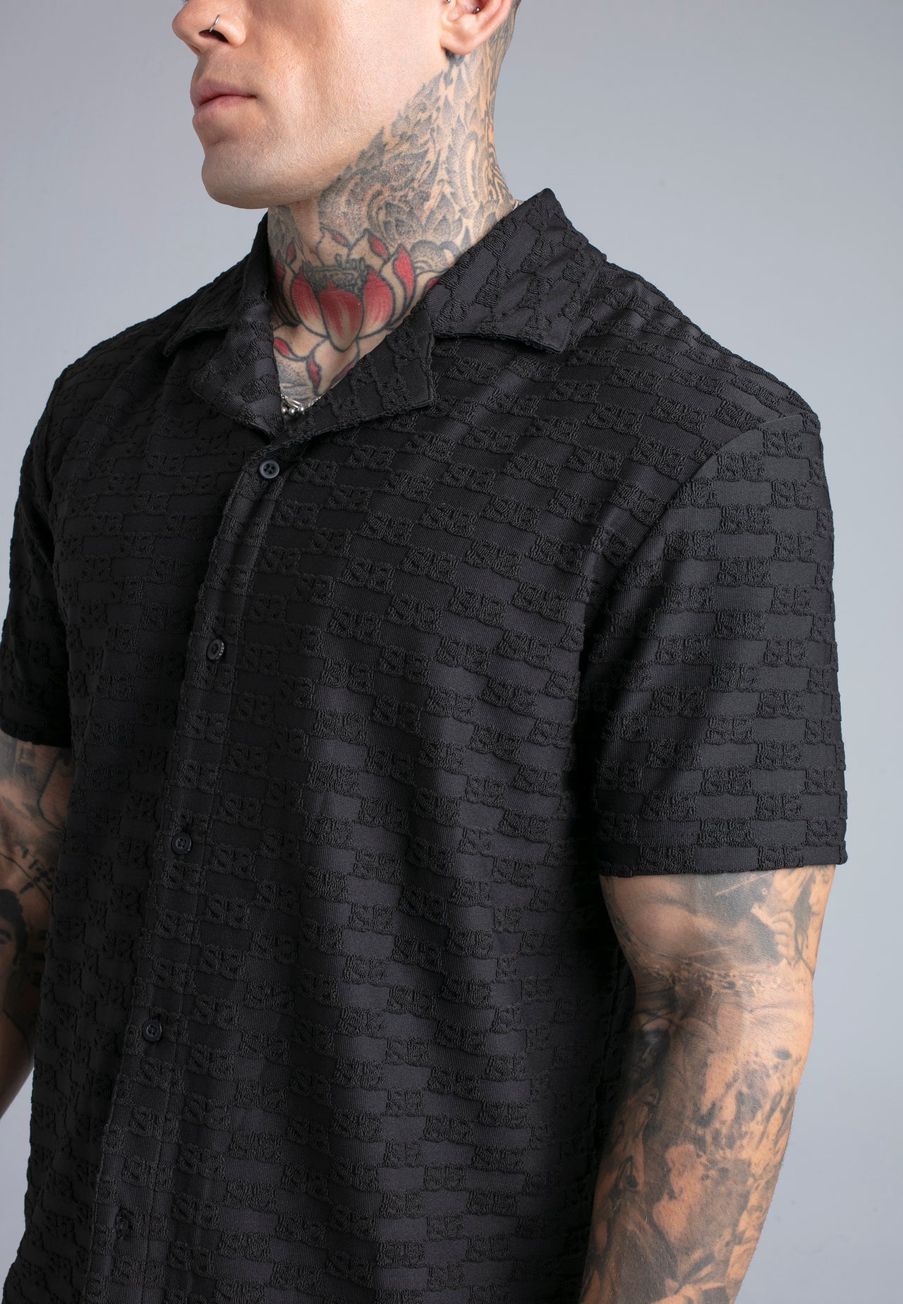 Black Towelling Shirt (1)