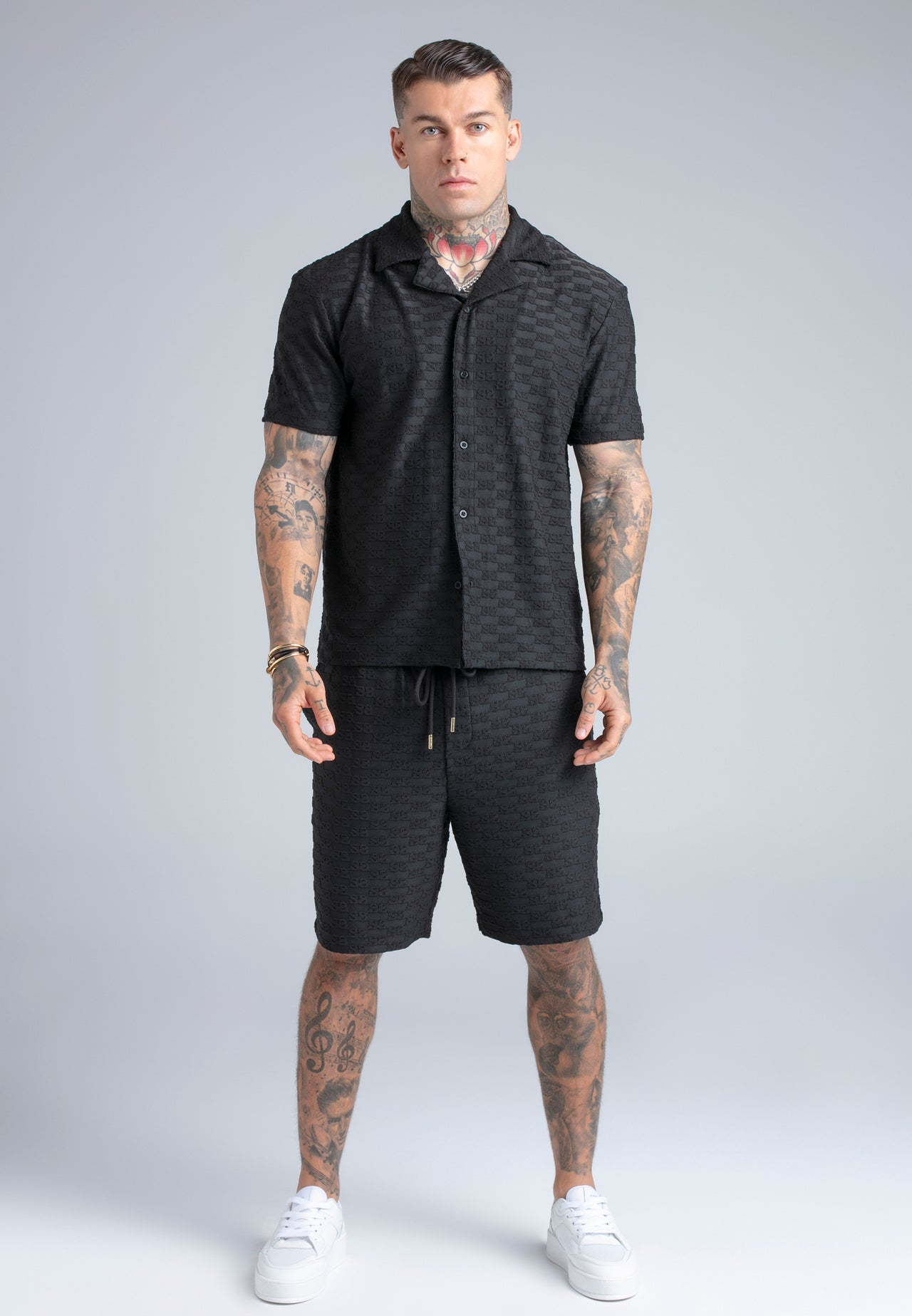 Black Towelling Shirt (2)