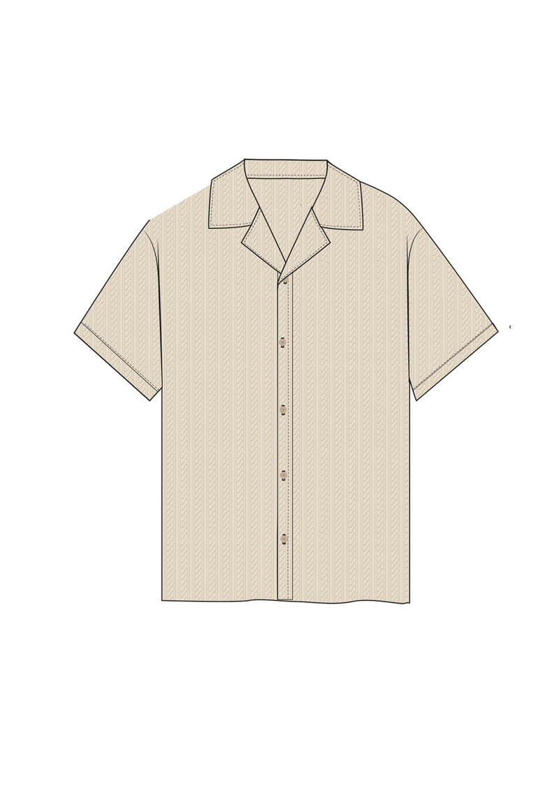 Ecru Textured Shirt