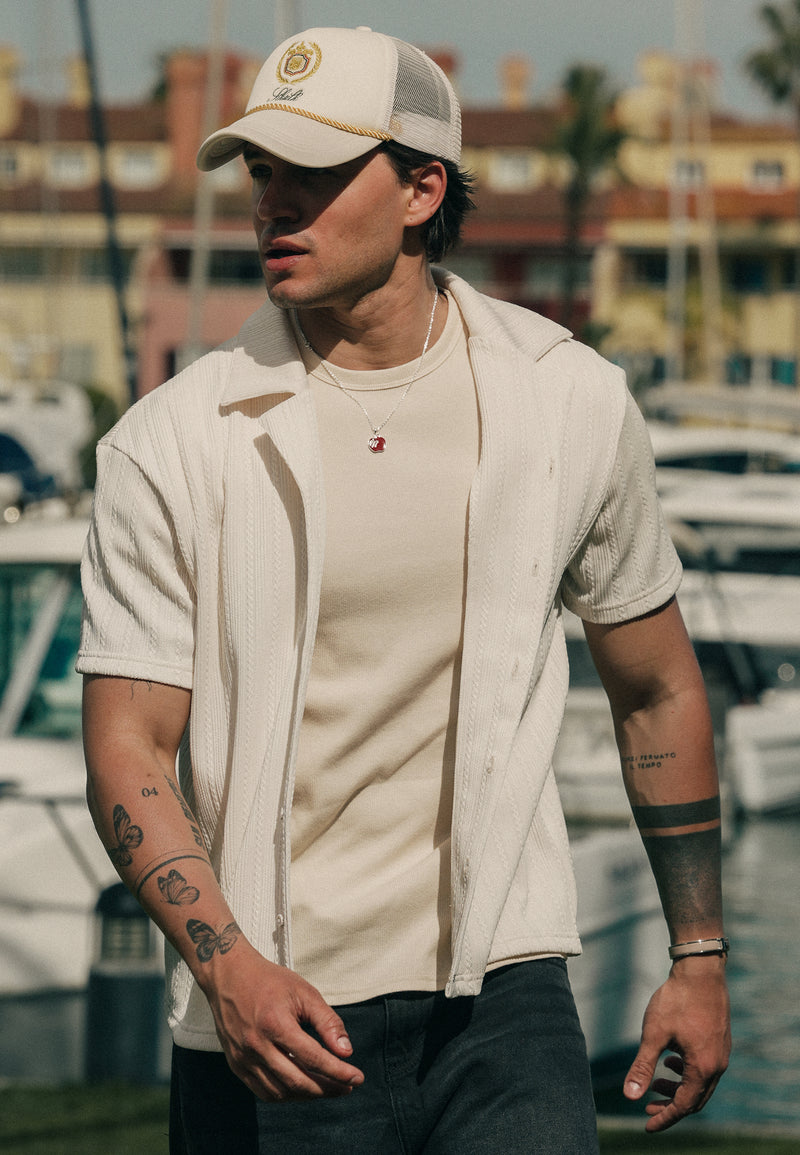 Ecru Textured Shirt