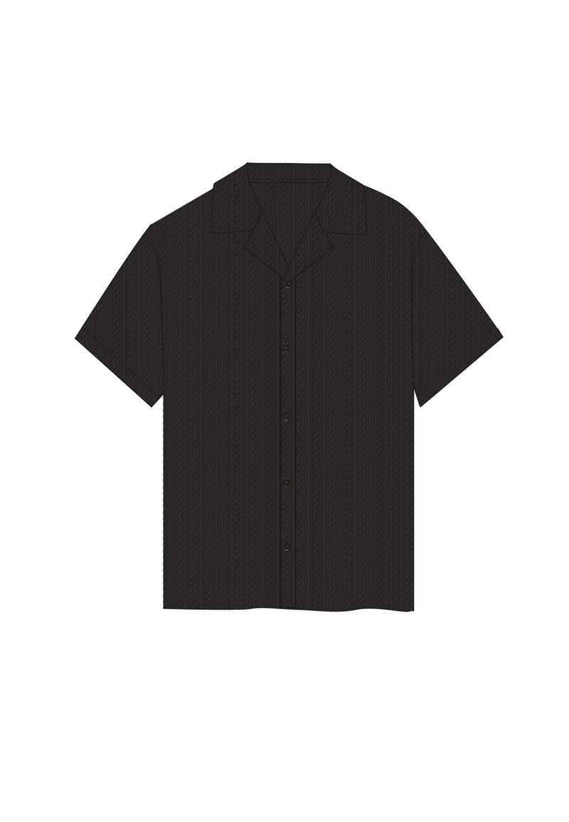 Black Textured Shirt