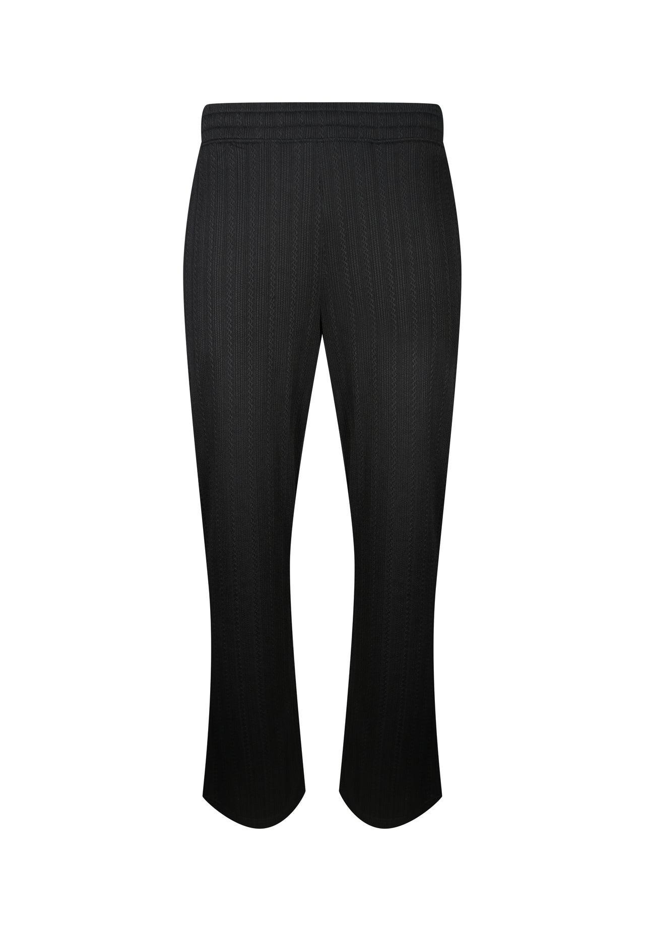 Black Textured Track Pants (5)