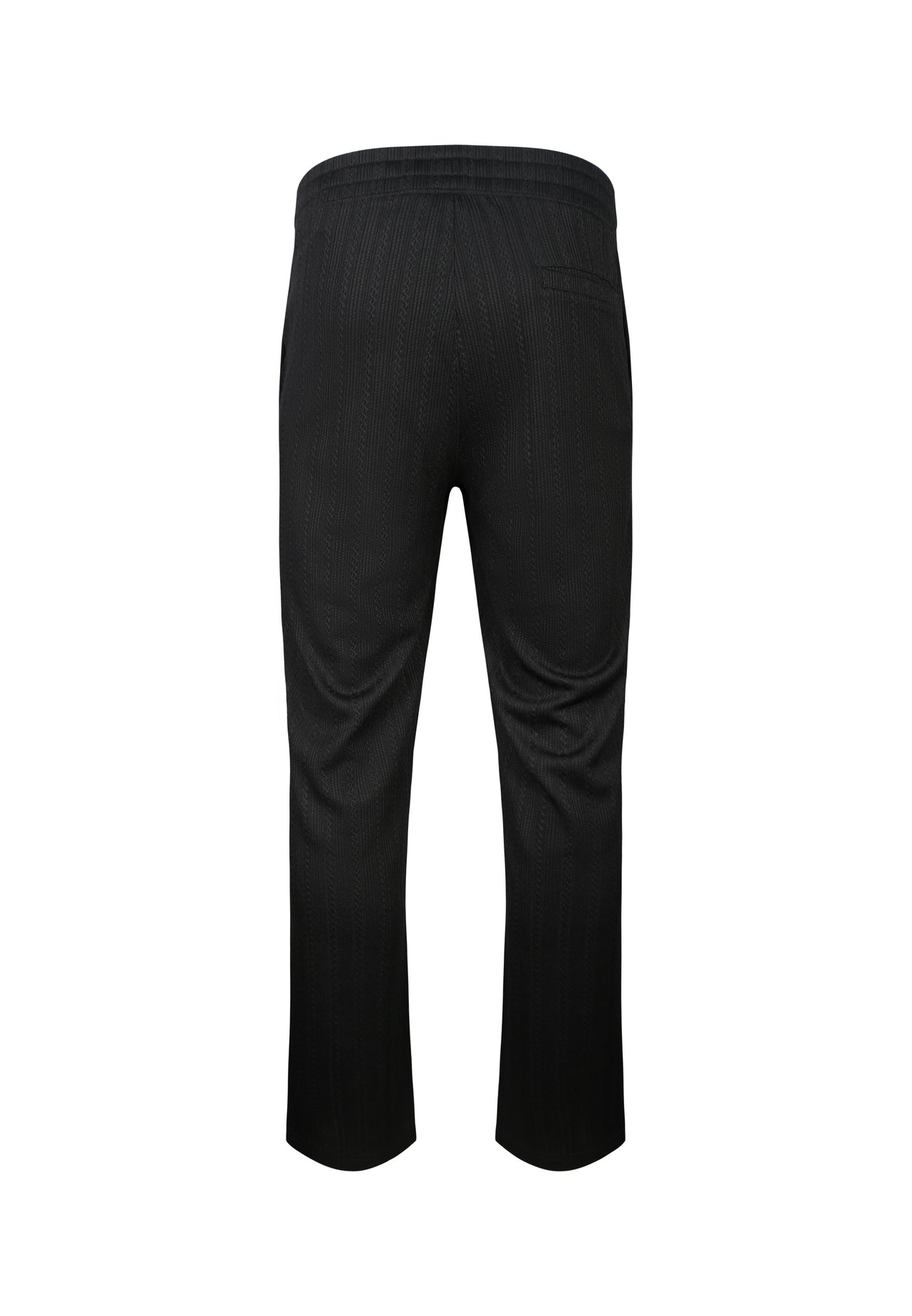 Black Textured Track Pants (6)