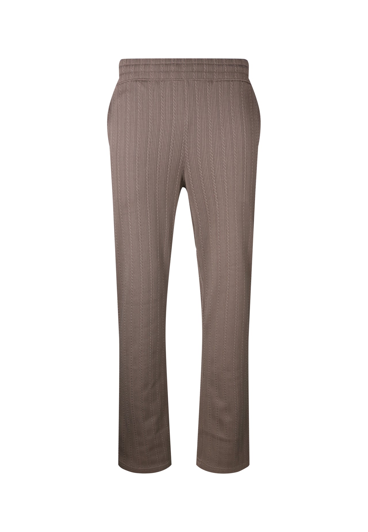 Brown Textured Track Pants (5)