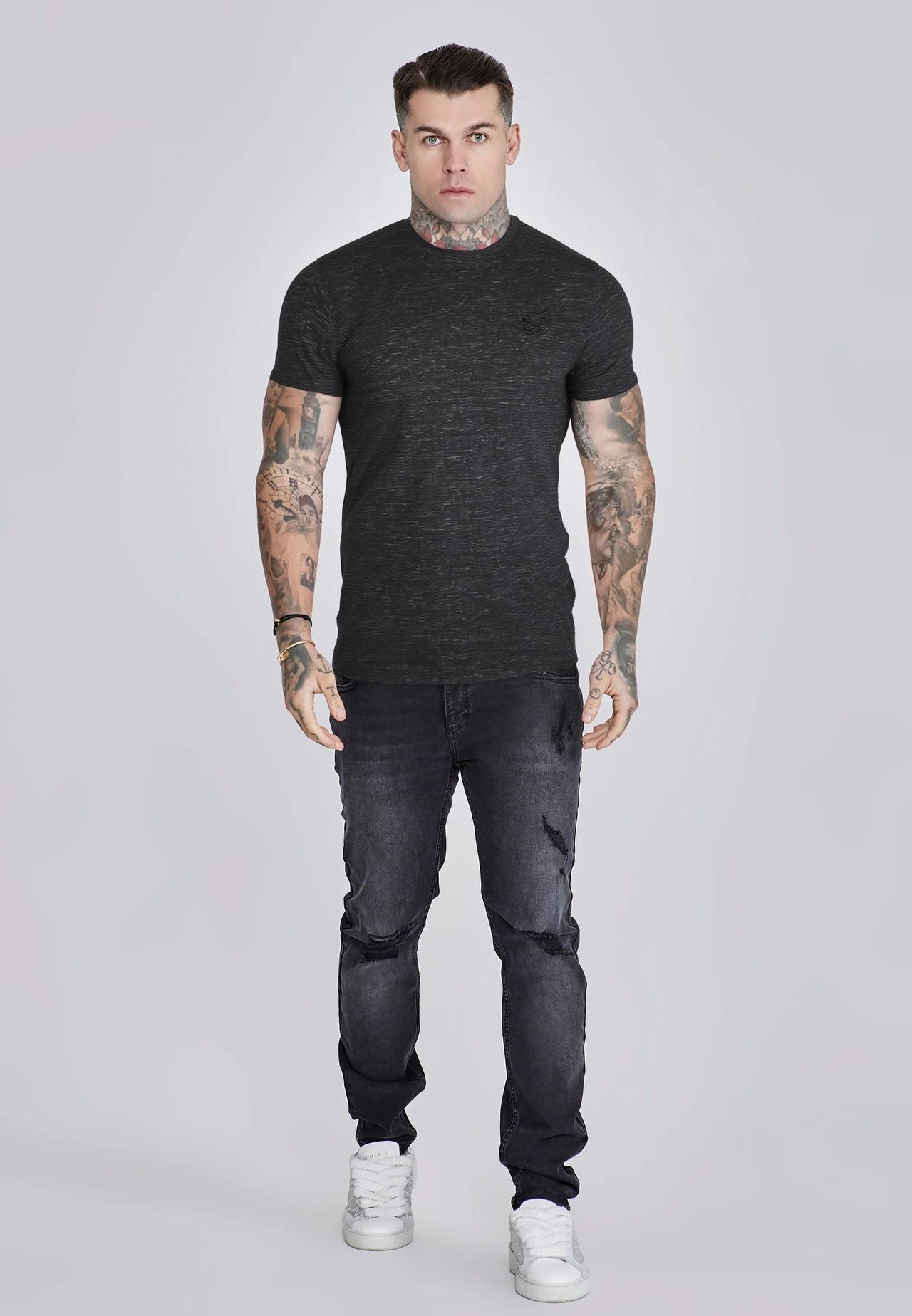 Black Marl T-Shirt (1)