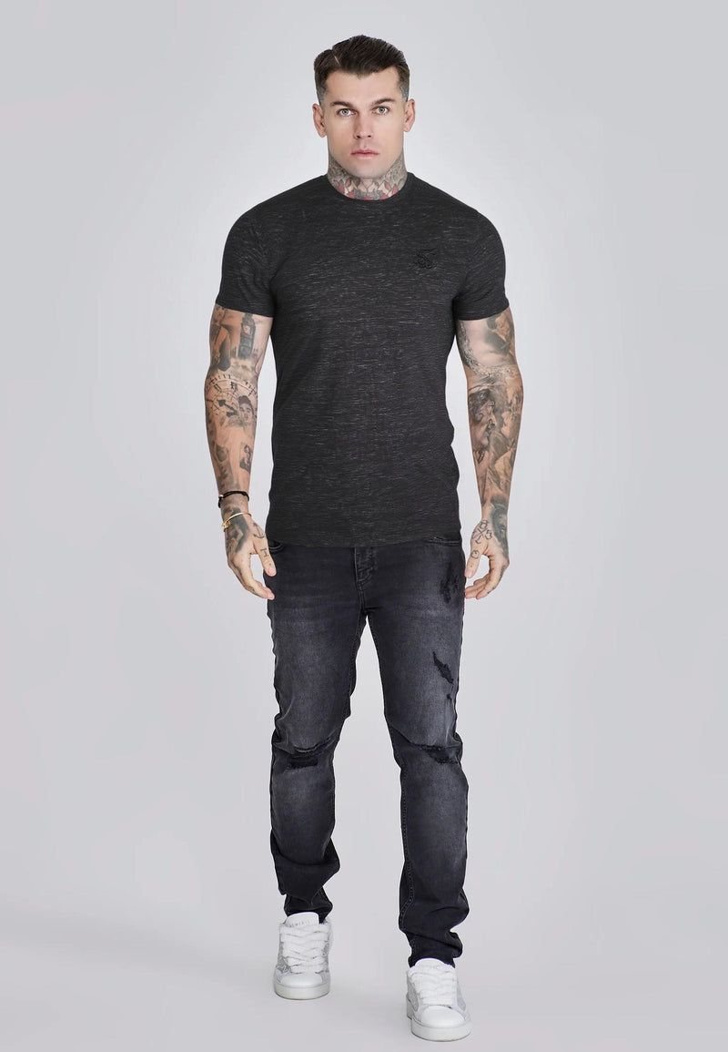 Black Marl T-Shirt (1)