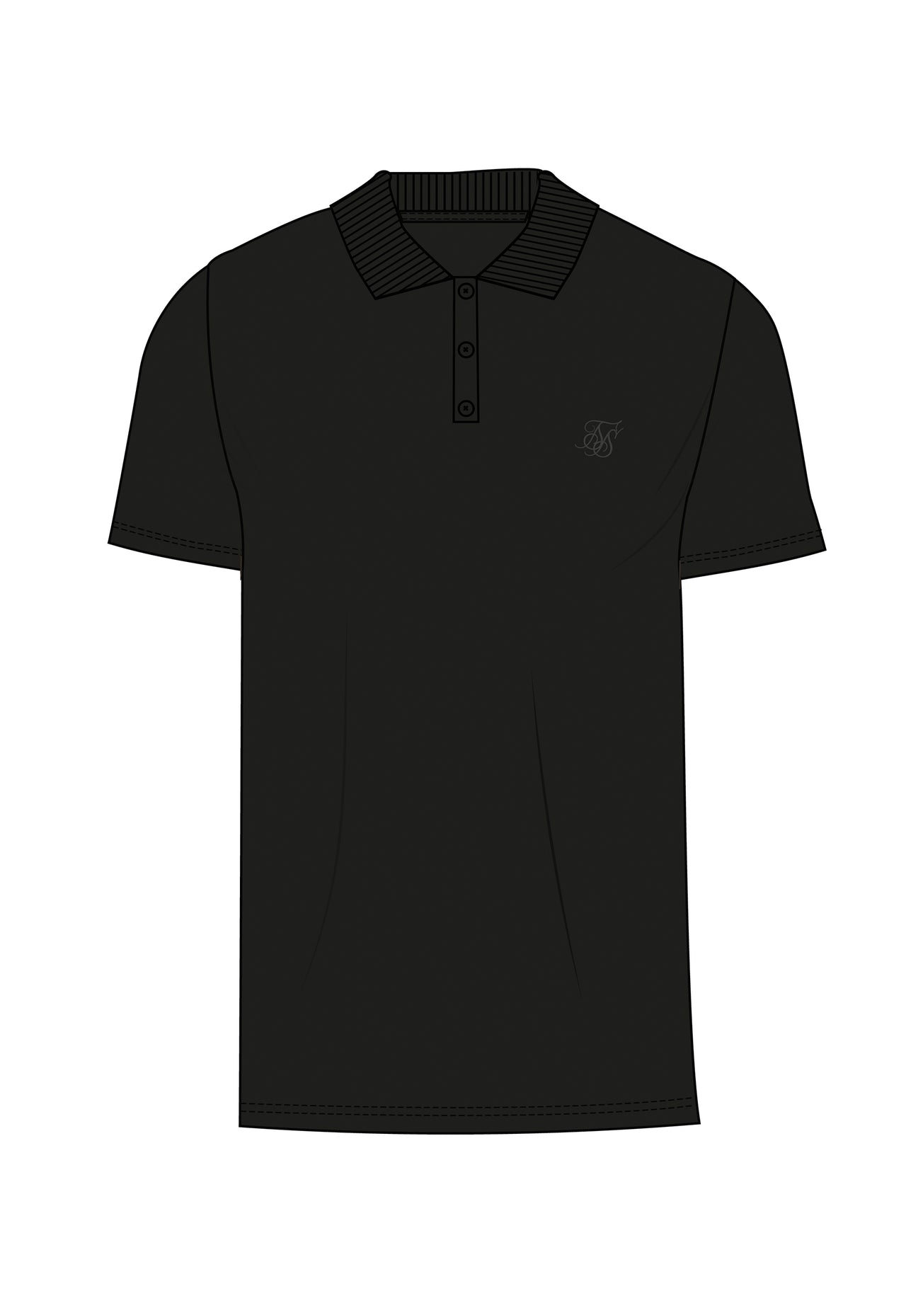 Black Polo T-Shirt