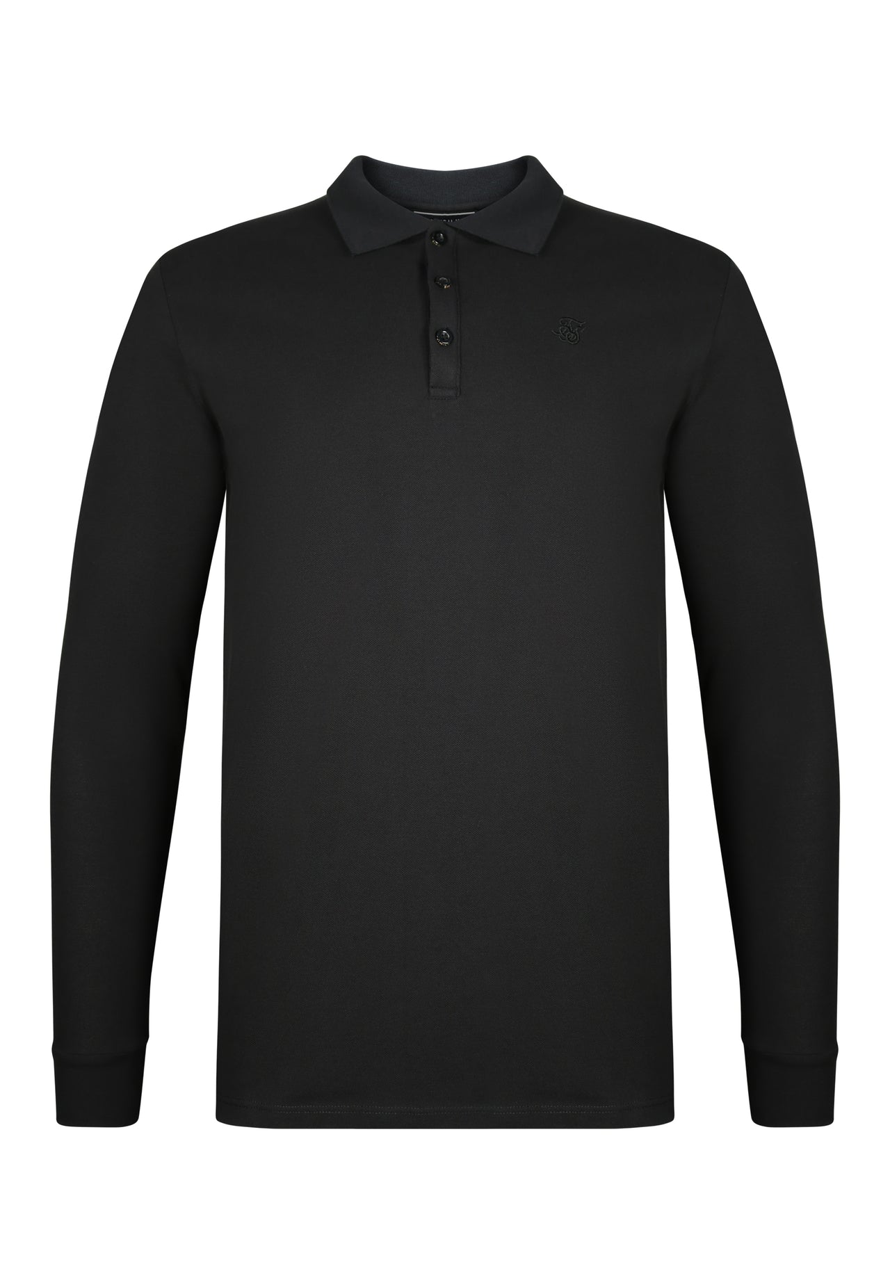 Black LS Button Polo (4)