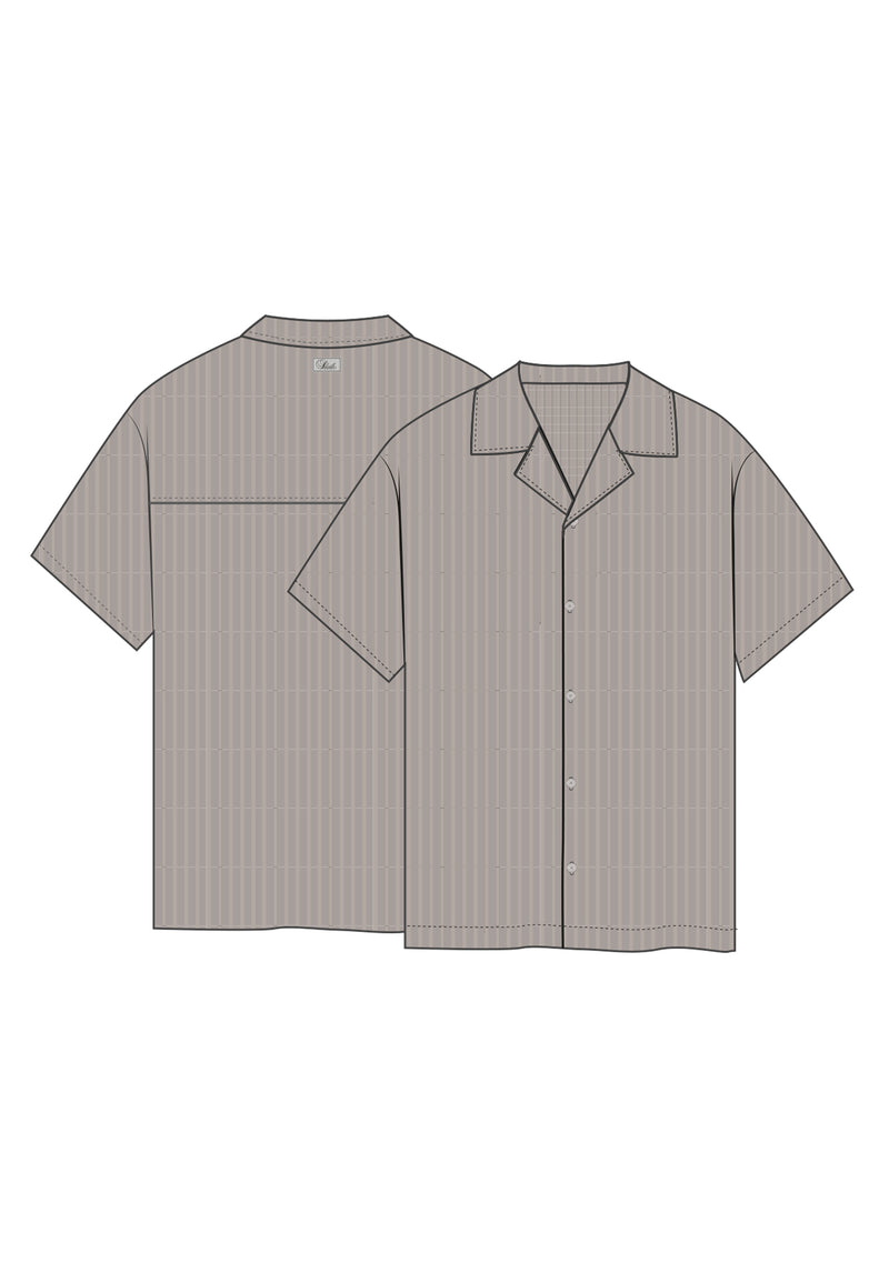 Grey Plisse Shirt